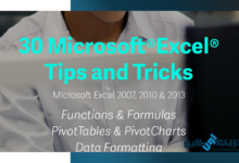 تحميل pdf كتاب 30 Microsoft Excel tips and tricks
